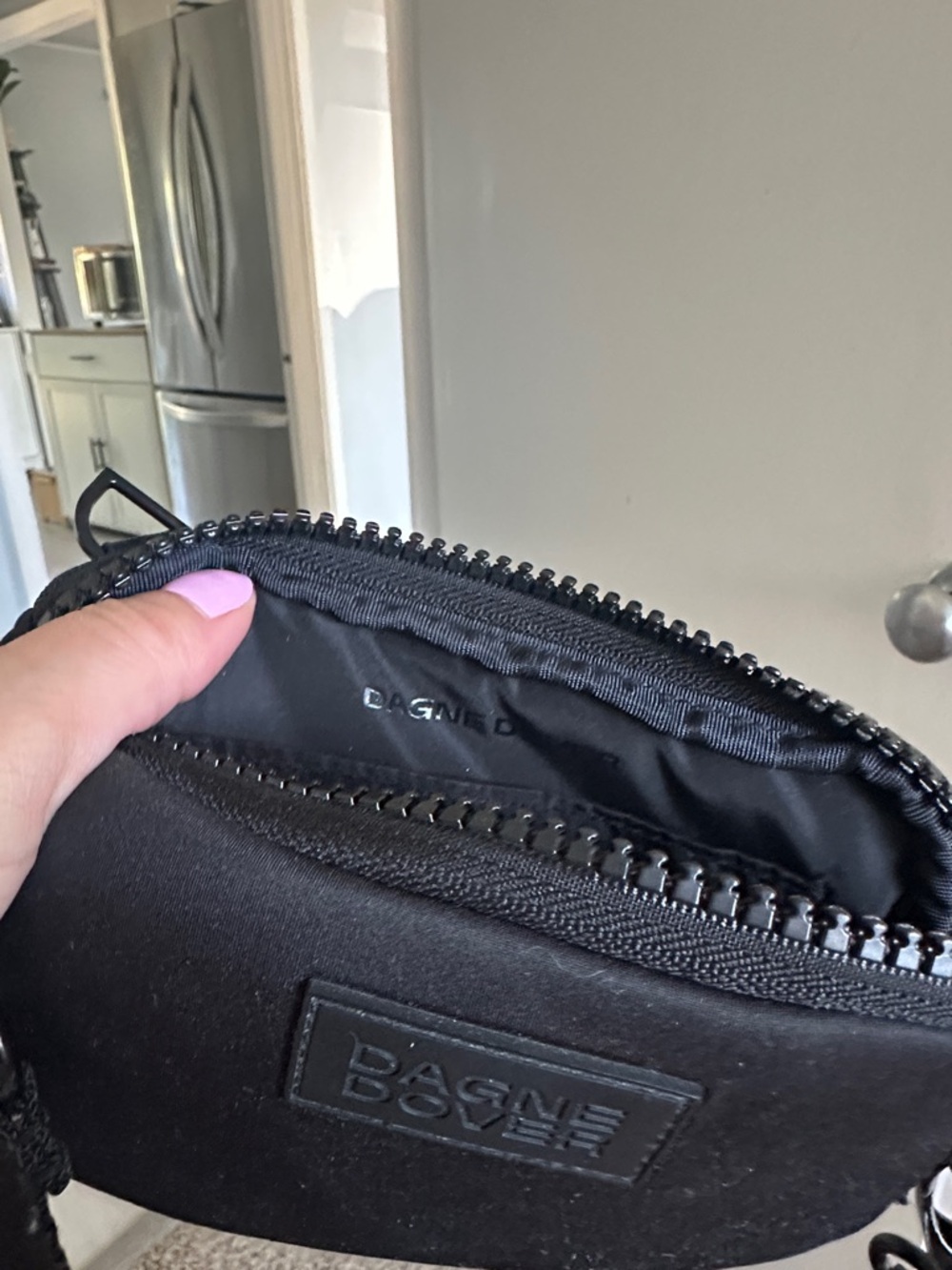 Dagne Dover Black Mini Crossbody Pouch - Picture 7 of 7